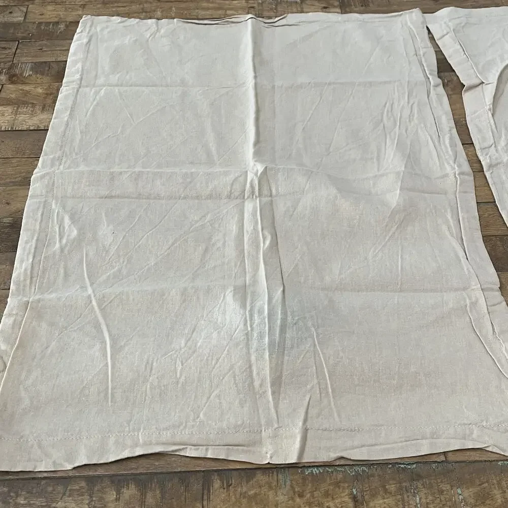 FRYE Set of 2 Standard Pillowcases Cotton Linen Blend
